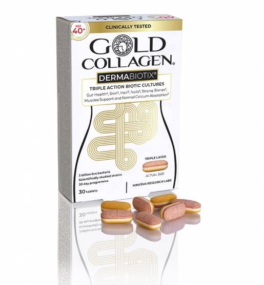 GOLD COLLAGEN Dermabiotix Maisto Papildas 40+