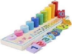 New Classic Toys medinis žaidimas "Išmok skaičiuoti"