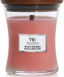 Woodwick Melon & Pink quartz Žvakė 275g.
