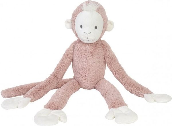 Minkštas žaisliukas Beždžionė - rausva, 42 cm